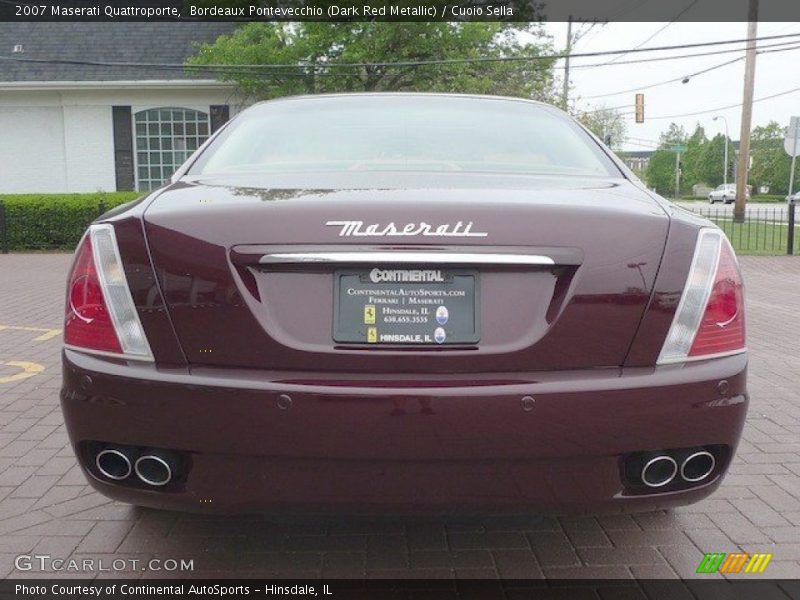 Bordeaux Pontevecchio (Dark Red Metallic) / Cuoio Sella 2007 Maserati Quattroporte