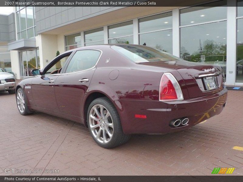 Bordeaux Pontevecchio (Dark Red Metallic) / Cuoio Sella 2007 Maserati Quattroporte