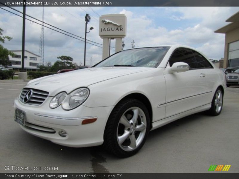 Alabaster White / Ash 2004 Mercedes-Benz CLK 320 Coupe