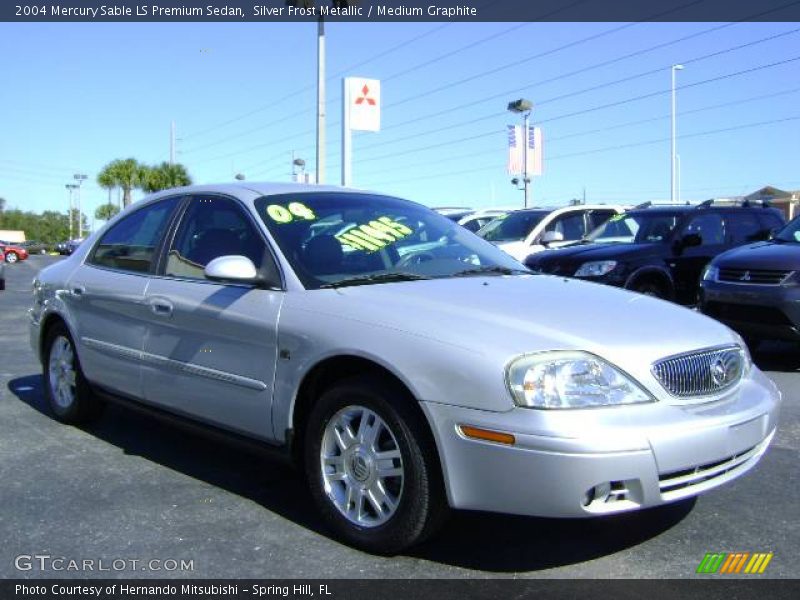 Silver Frost Metallic / Medium Graphite 2004 Mercury Sable LS Premium Sedan