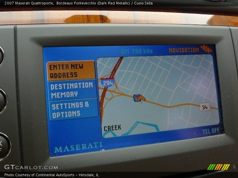 Navigation of 2007 Quattroporte 