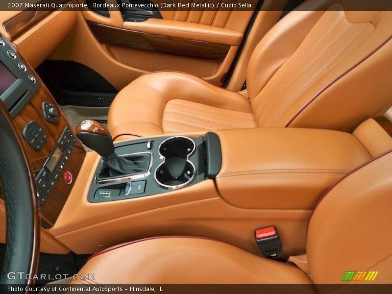 Bordeaux Pontevecchio (Dark Red Metallic) / Cuoio Sella 2007 Maserati Quattroporte