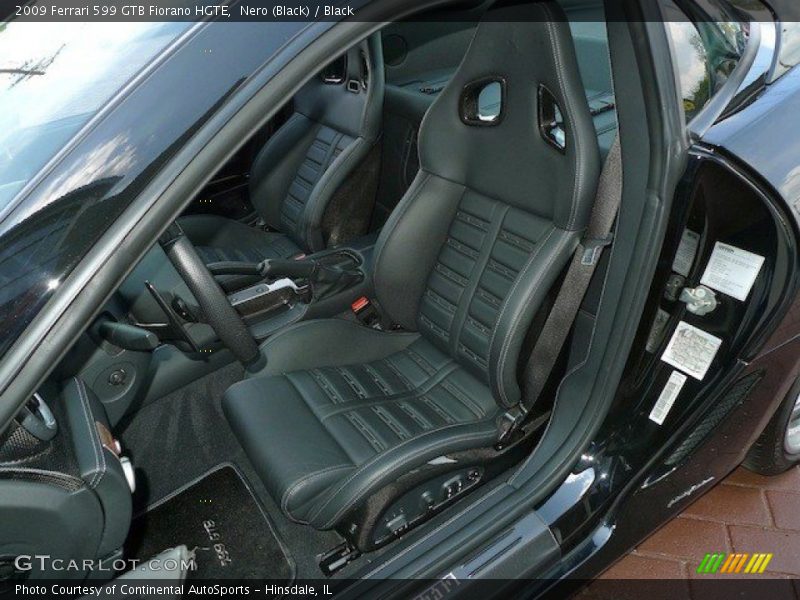 Front Seat of 2009 599 GTB Fiorano HGTE