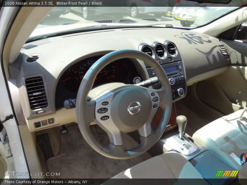 Winter Frost Pearl / Blond 2008 Nissan Altima 3.5 SE