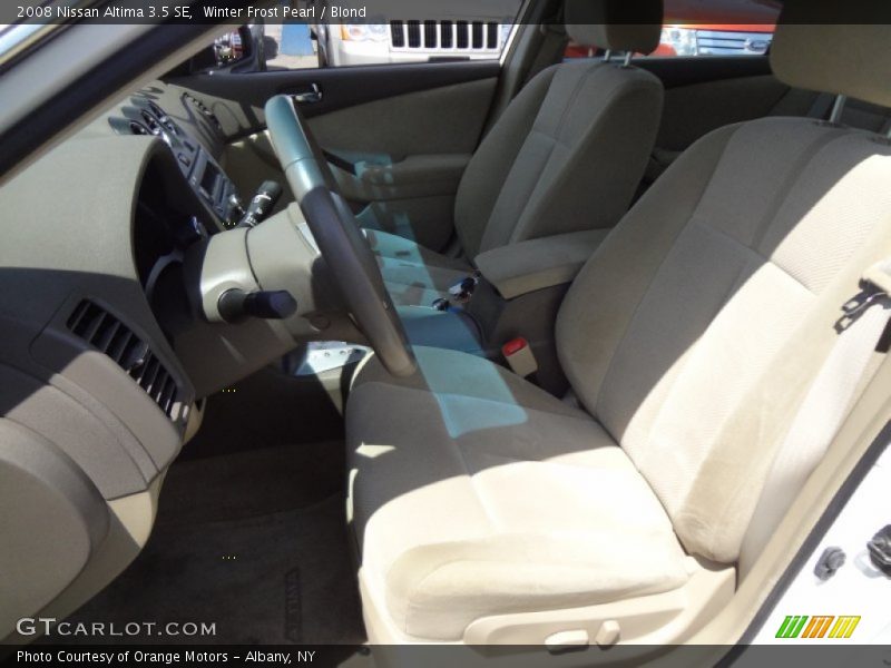 Winter Frost Pearl / Blond 2008 Nissan Altima 3.5 SE