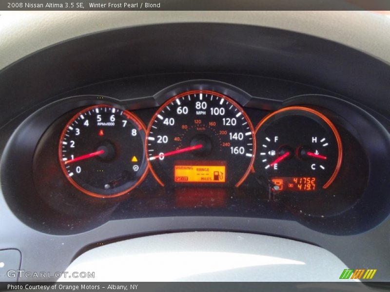 Winter Frost Pearl / Blond 2008 Nissan Altima 3.5 SE