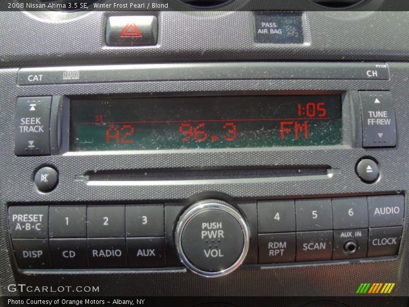 Winter Frost Pearl / Blond 2008 Nissan Altima 3.5 SE