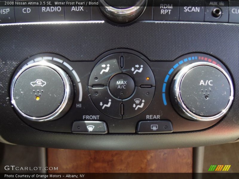 Winter Frost Pearl / Blond 2008 Nissan Altima 3.5 SE