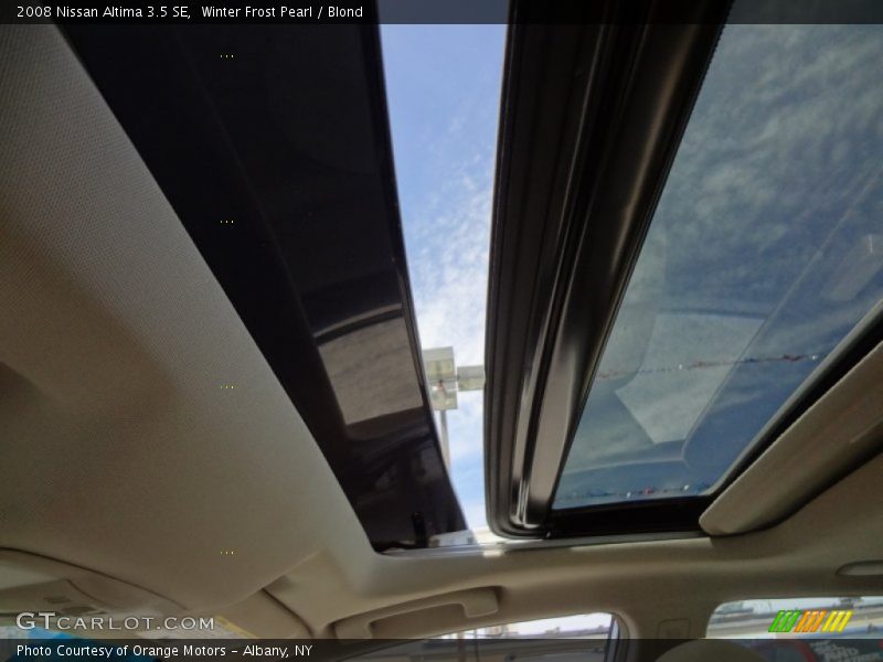 Winter Frost Pearl / Blond 2008 Nissan Altima 3.5 SE