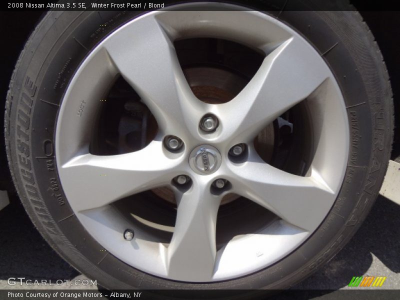 Winter Frost Pearl / Blond 2008 Nissan Altima 3.5 SE