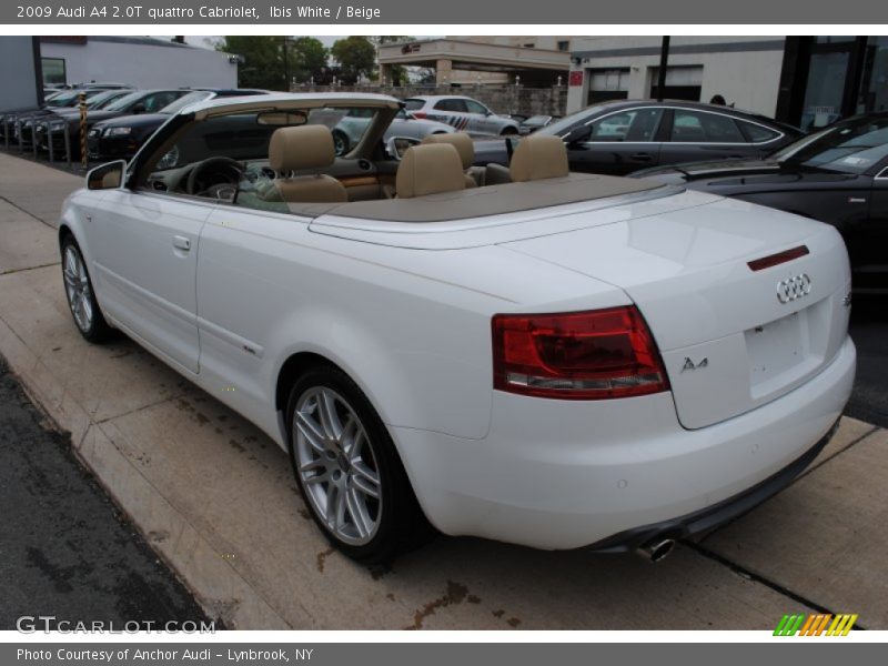 Ibis White / Beige 2009 Audi A4 2.0T quattro Cabriolet