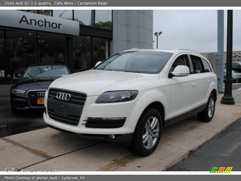 Calla White / Cardamom Beige 2009 Audi Q7 3.6 quattro
