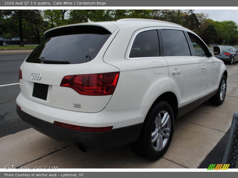 Calla White / Cardamom Beige 2009 Audi Q7 3.6 quattro