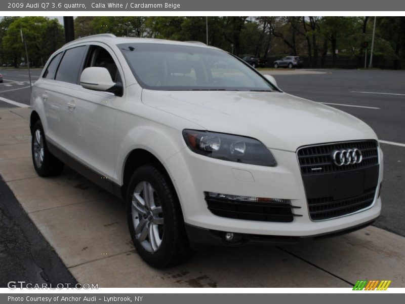 Calla White / Cardamom Beige 2009 Audi Q7 3.6 quattro