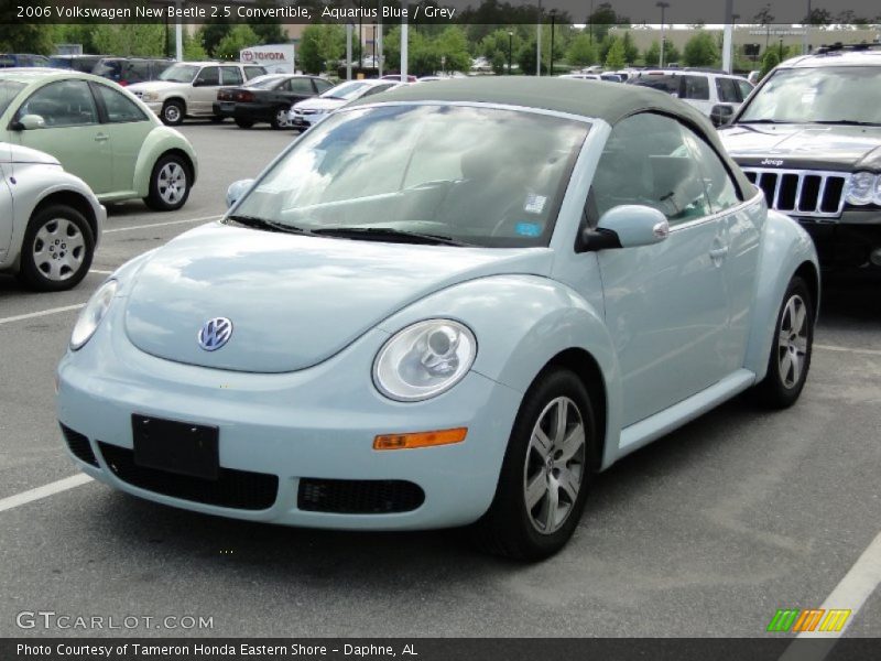 Aquarius Blue / Grey 2006 Volkswagen New Beetle 2.5 Convertible