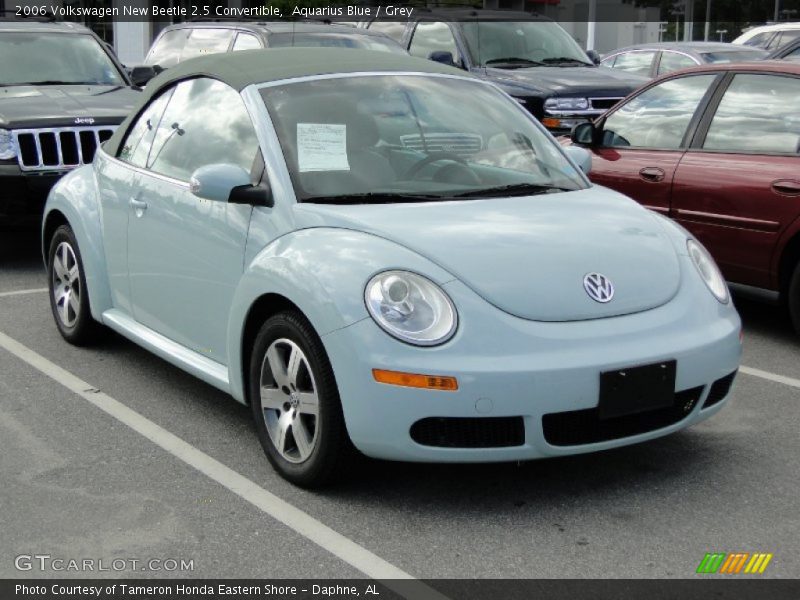 Aquarius Blue / Grey 2006 Volkswagen New Beetle 2.5 Convertible