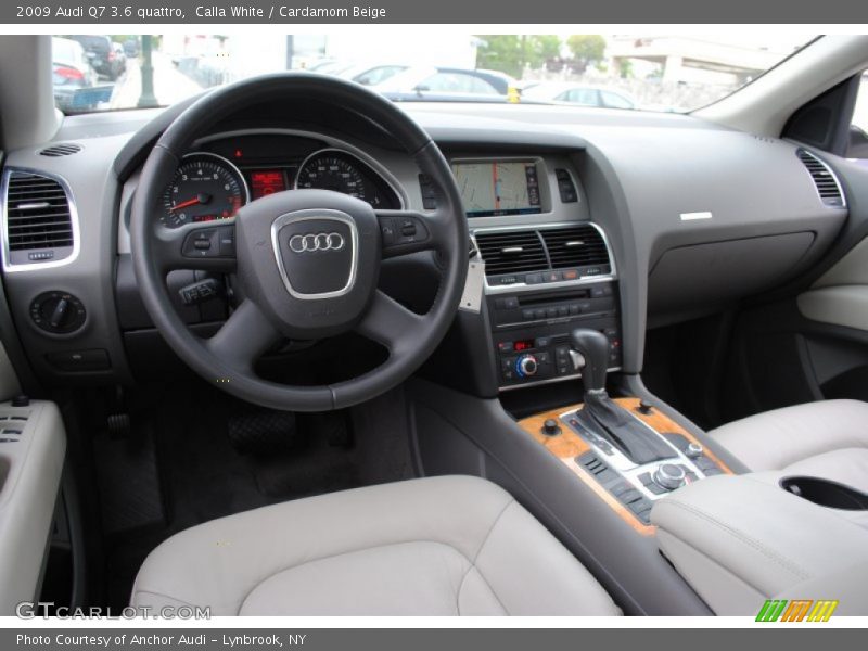 Calla White / Cardamom Beige 2009 Audi Q7 3.6 quattro