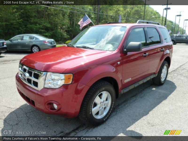 Redfire Metallic / Stone 2008 Ford Escape XLT V6