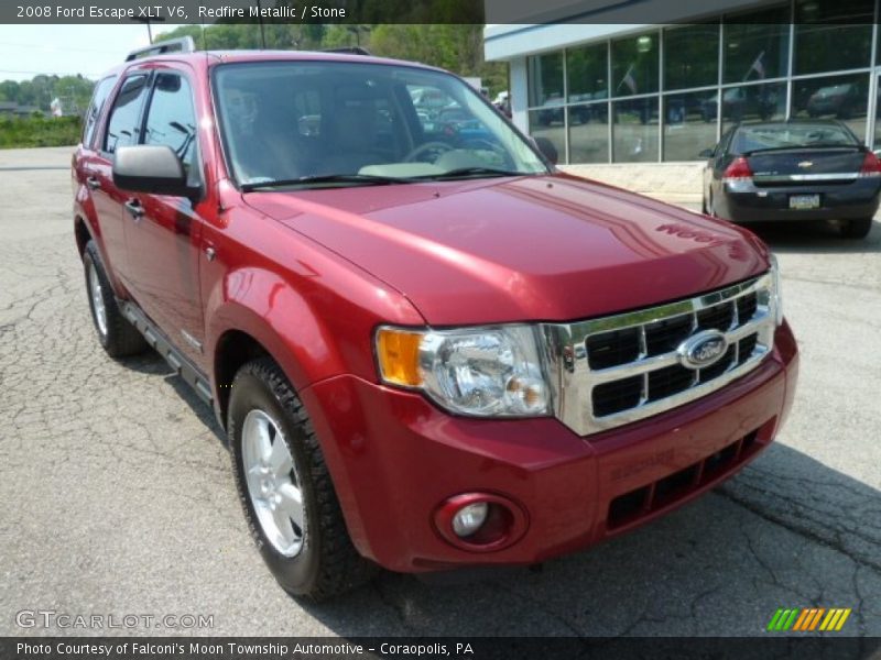 Redfire Metallic / Stone 2008 Ford Escape XLT V6
