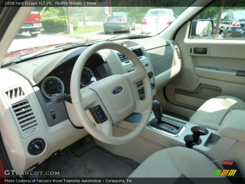 Redfire Metallic / Stone 2008 Ford Escape XLT V6