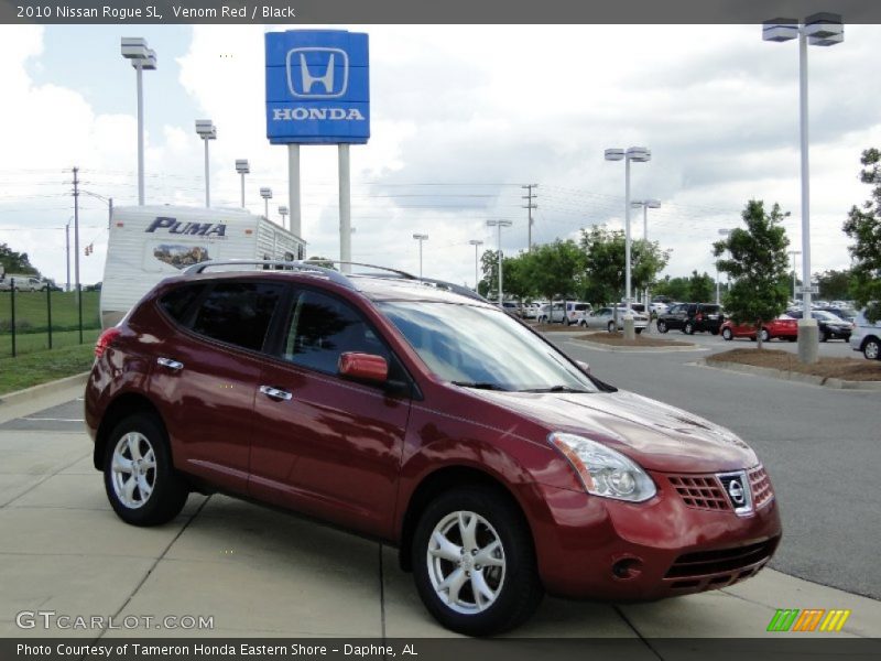 Venom Red / Black 2010 Nissan Rogue SL