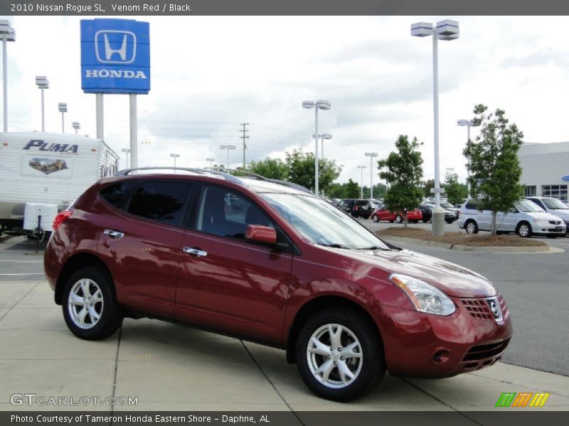 Venom Red / Black 2010 Nissan Rogue SL