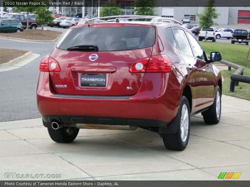 Venom Red / Black 2010 Nissan Rogue SL