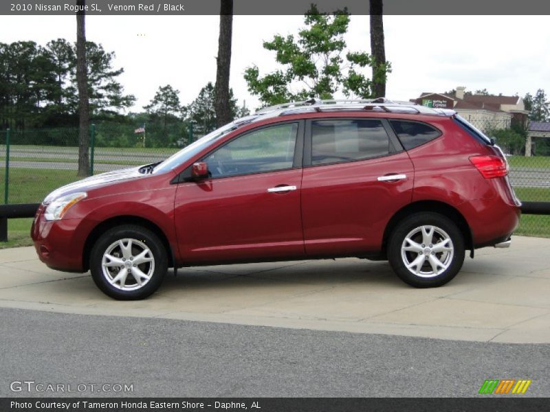Venom Red / Black 2010 Nissan Rogue SL