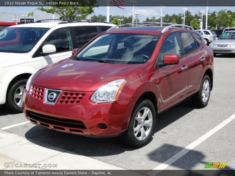 Venom Red / Black 2010 Nissan Rogue SL