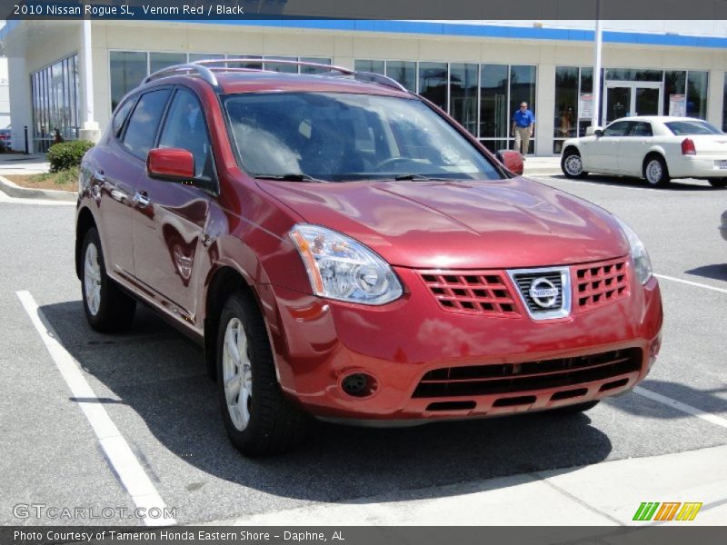 Venom Red / Black 2010 Nissan Rogue SL