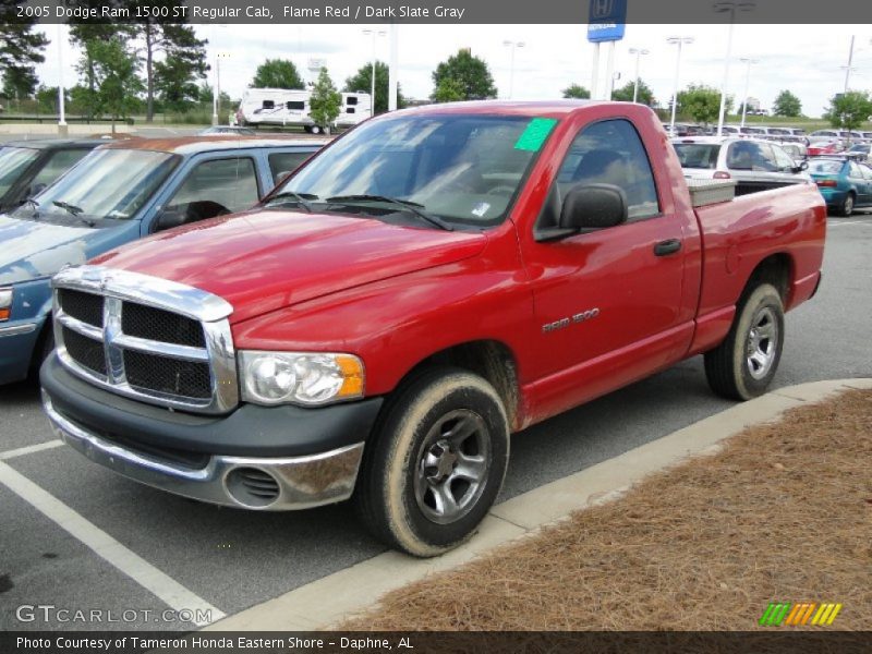 Flame Red / Dark Slate Gray 2005 Dodge Ram 1500 ST Regular Cab