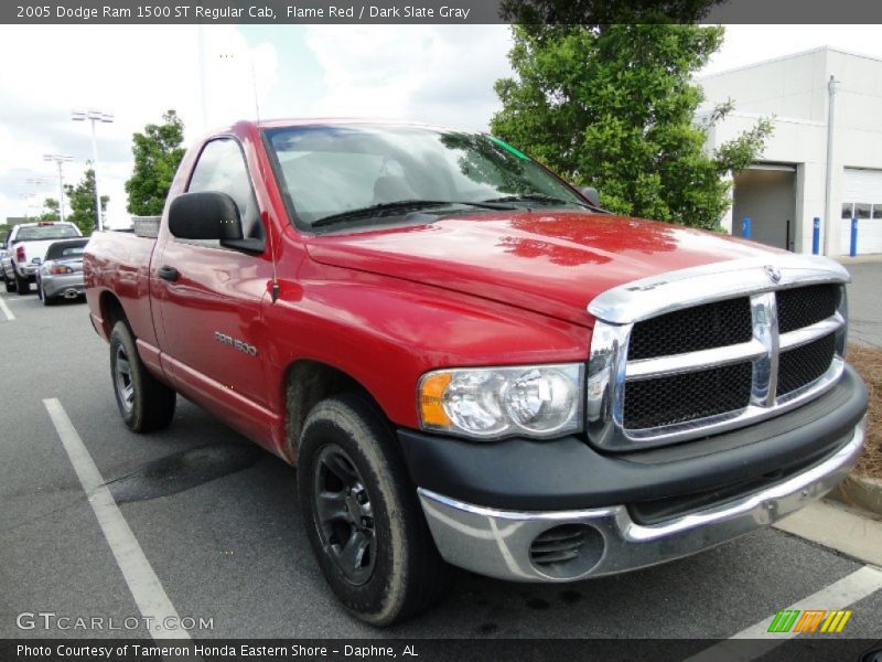 Flame Red / Dark Slate Gray 2005 Dodge Ram 1500 ST Regular Cab