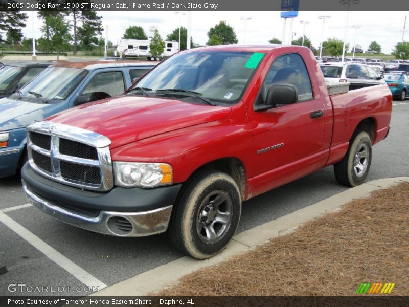 Flame Red / Dark Slate Gray 2005 Dodge Ram 1500 ST Regular Cab