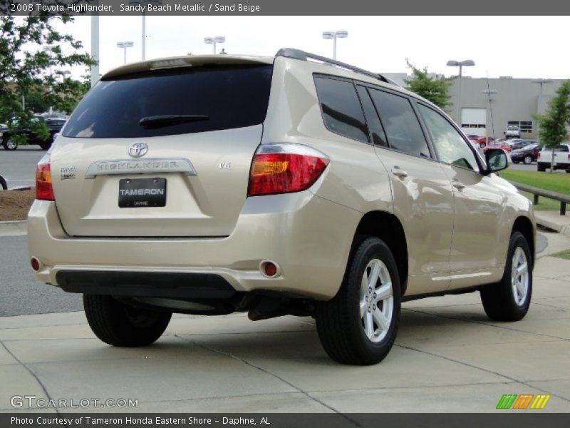 Sandy Beach Metallic / Sand Beige 2008 Toyota Highlander