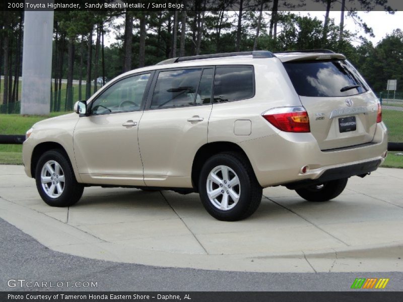 Sandy Beach Metallic / Sand Beige 2008 Toyota Highlander