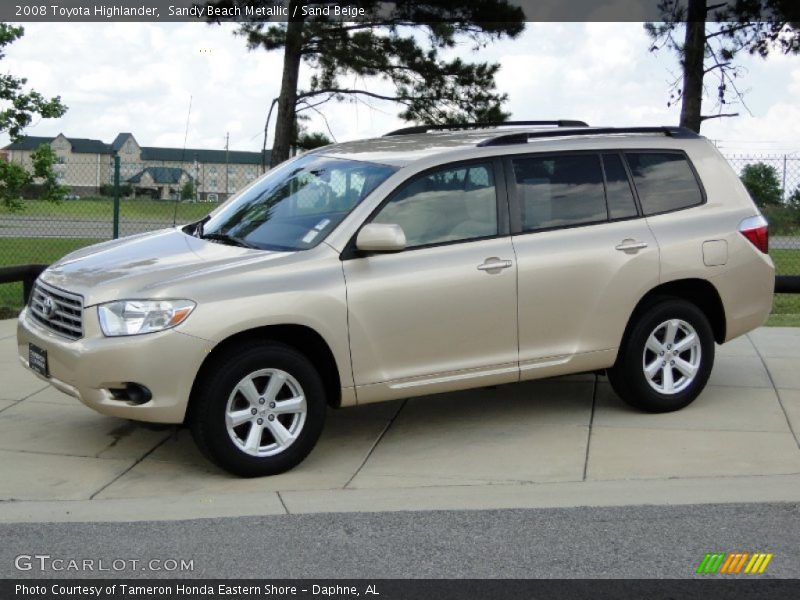 Sandy Beach Metallic / Sand Beige 2008 Toyota Highlander