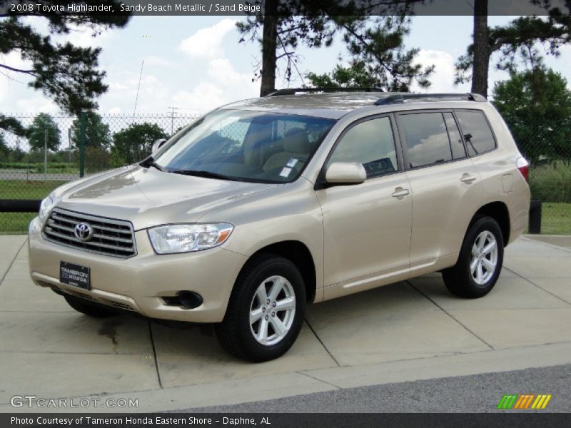 Sandy Beach Metallic / Sand Beige 2008 Toyota Highlander