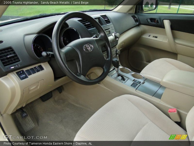 Sandy Beach Metallic / Sand Beige 2008 Toyota Highlander