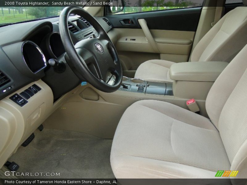 Sandy Beach Metallic / Sand Beige 2008 Toyota Highlander