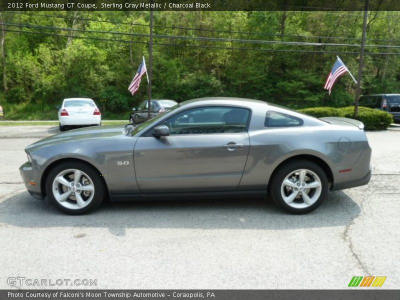 Sterling Gray Metallic / Charcoal Black 2012 Ford Mustang GT Coupe