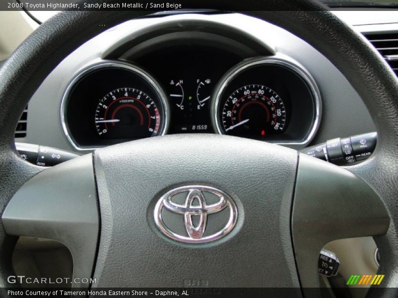 Sandy Beach Metallic / Sand Beige 2008 Toyota Highlander