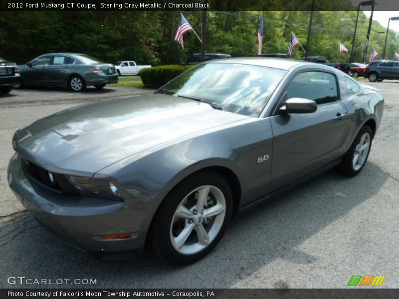 Sterling Gray Metallic / Charcoal Black 2012 Ford Mustang GT Coupe