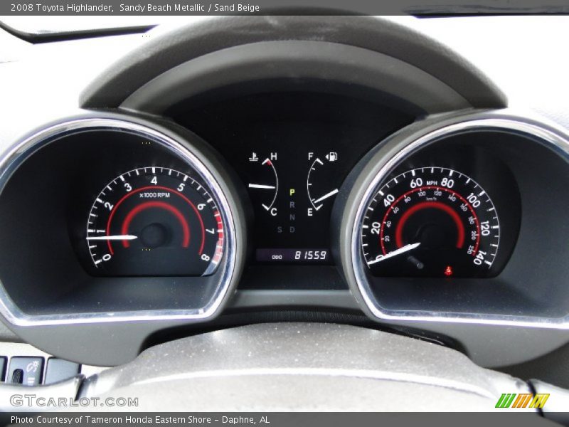 Sandy Beach Metallic / Sand Beige 2008 Toyota Highlander
