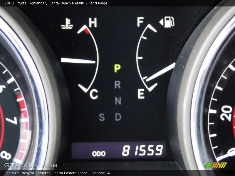 Sandy Beach Metallic / Sand Beige 2008 Toyota Highlander