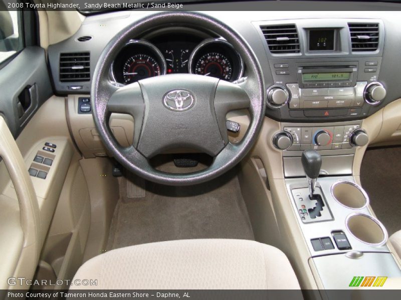 Sandy Beach Metallic / Sand Beige 2008 Toyota Highlander