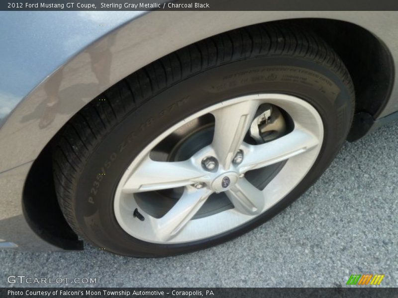 Sterling Gray Metallic / Charcoal Black 2012 Ford Mustang GT Coupe
