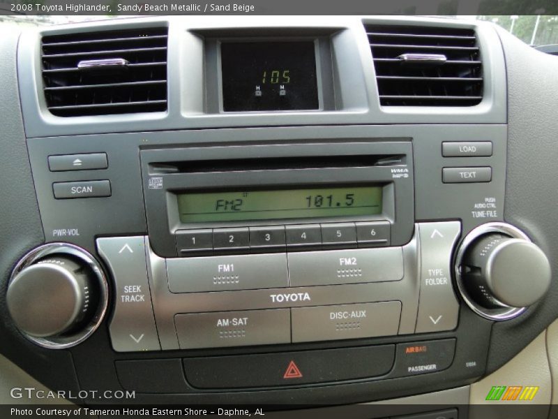 Sandy Beach Metallic / Sand Beige 2008 Toyota Highlander