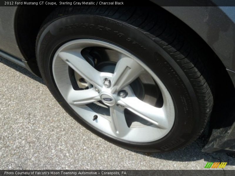 Sterling Gray Metallic / Charcoal Black 2012 Ford Mustang GT Coupe