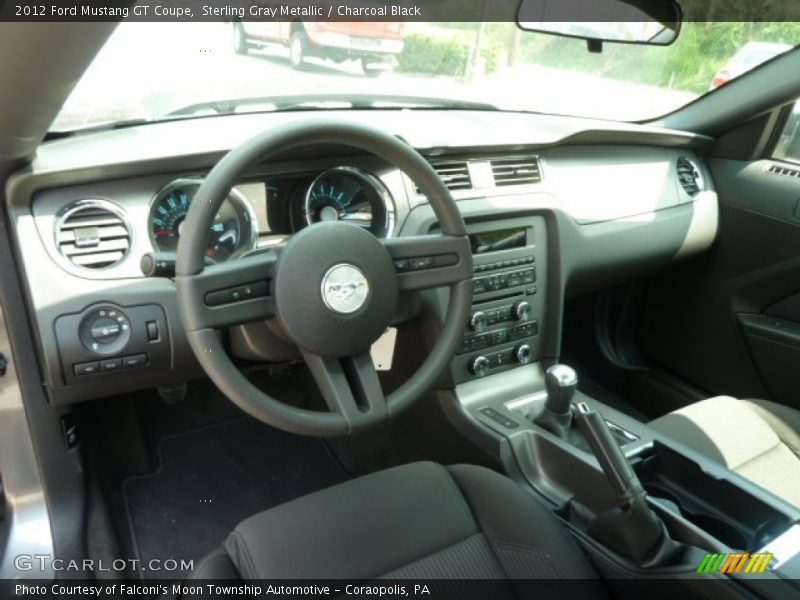 Sterling Gray Metallic / Charcoal Black 2012 Ford Mustang GT Coupe