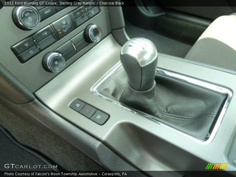 Sterling Gray Metallic / Charcoal Black 2012 Ford Mustang GT Coupe